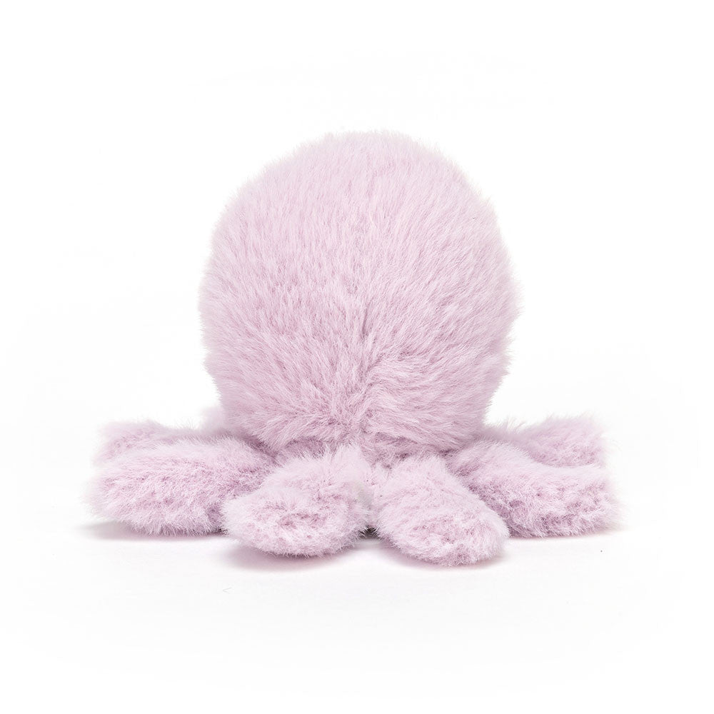 Fluffy jelly octopus plush toy by Jellycat, featuring soft tentacles and a smiling face, perfect for playtime.