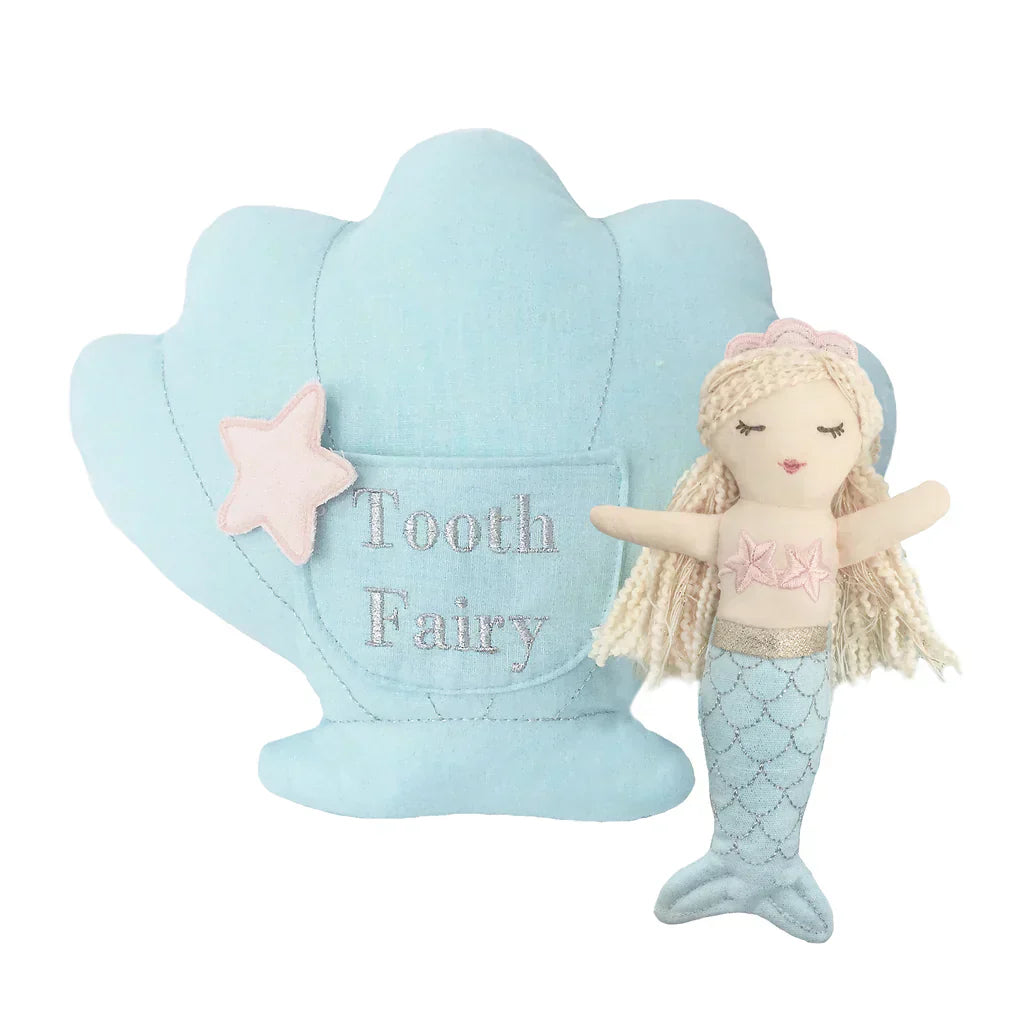 Mon Ami Mimi Mermaid Tooth Fairy Pillow and Doll Set - Caitly