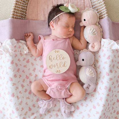 Cuddle + Kind Baby Seahorse Lilac - Caitly