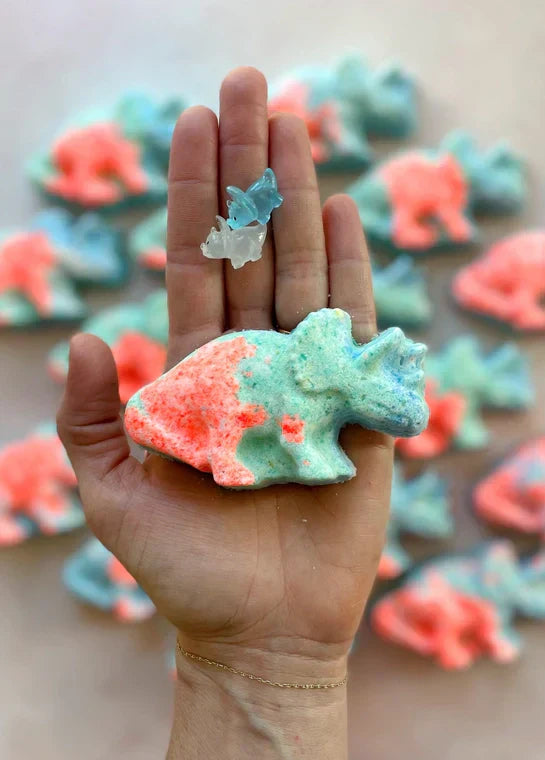 Triceratops Dino Bath Bomb - with Toy! - Caitly