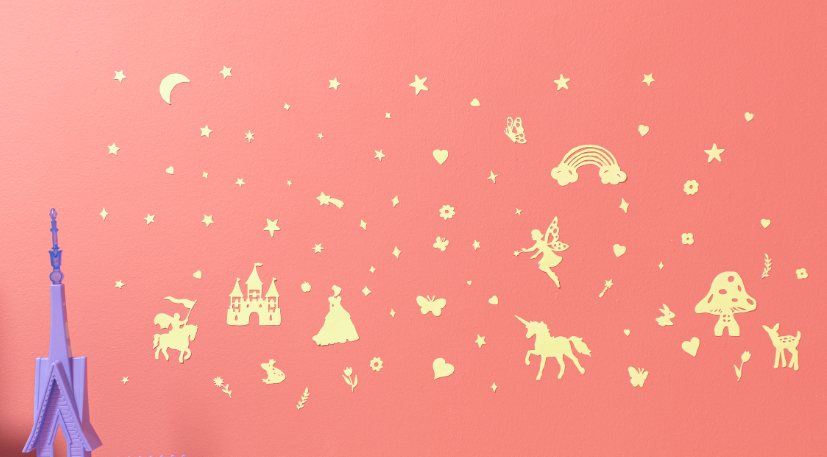 Fairy Tales Glow in the Dark Wall Stickers - Caitly