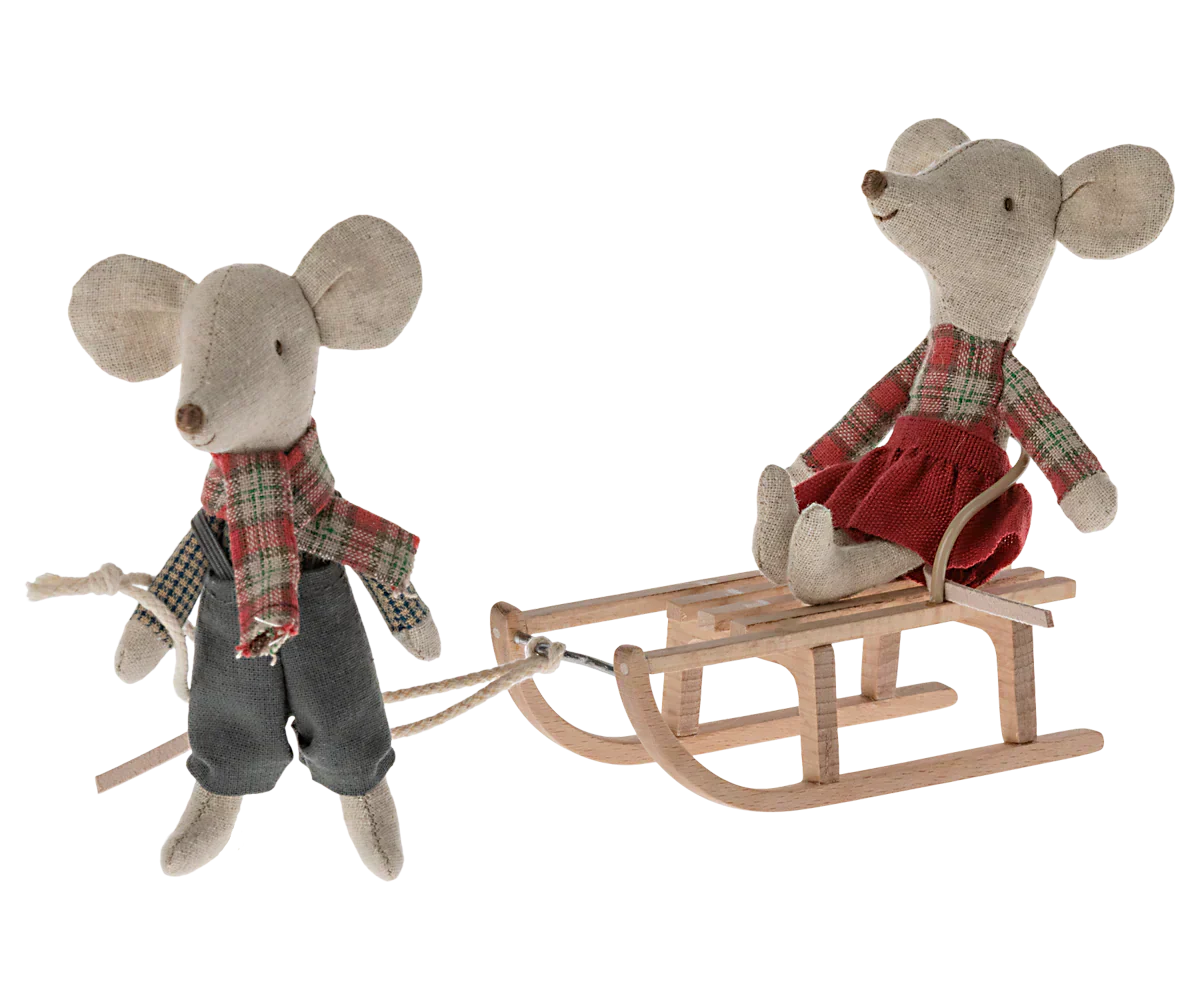 Maileg Sled, Mouse - Caitly