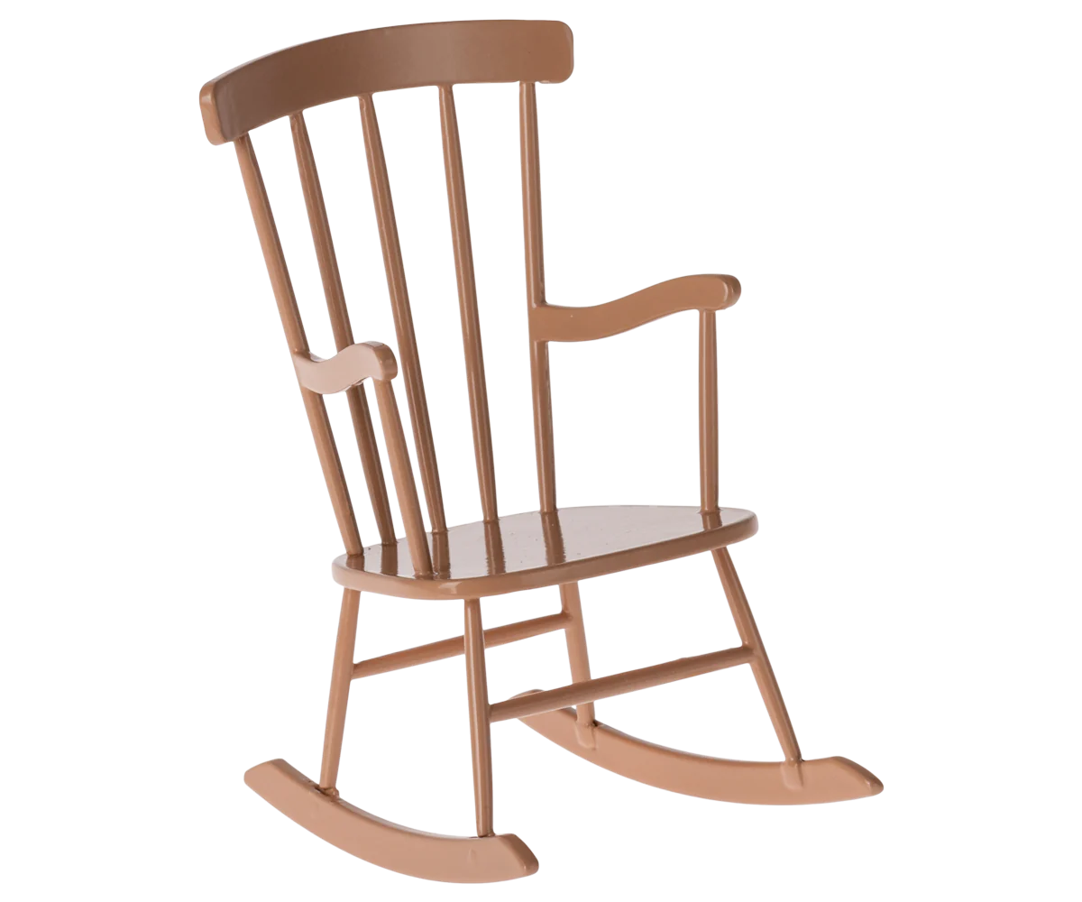 Maileg Rocking Chair, Mini - Dark Powder - Caitly