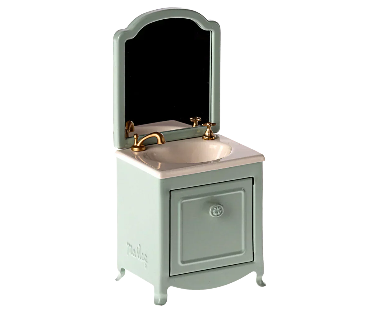 Maileg Sink dresser, Mouse - Mint - Caitly