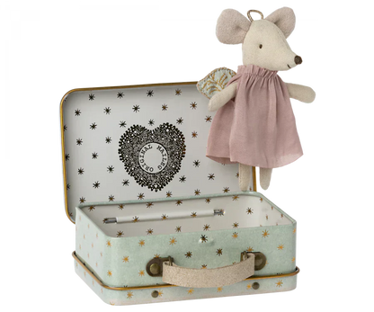 Maileg Angel Mouse in Suitcase - Caitly