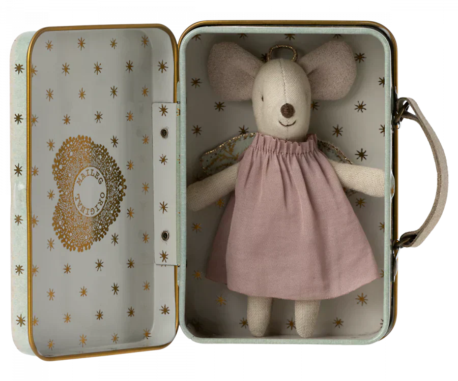 Maileg Angel Mouse in Suitcase - Caitly