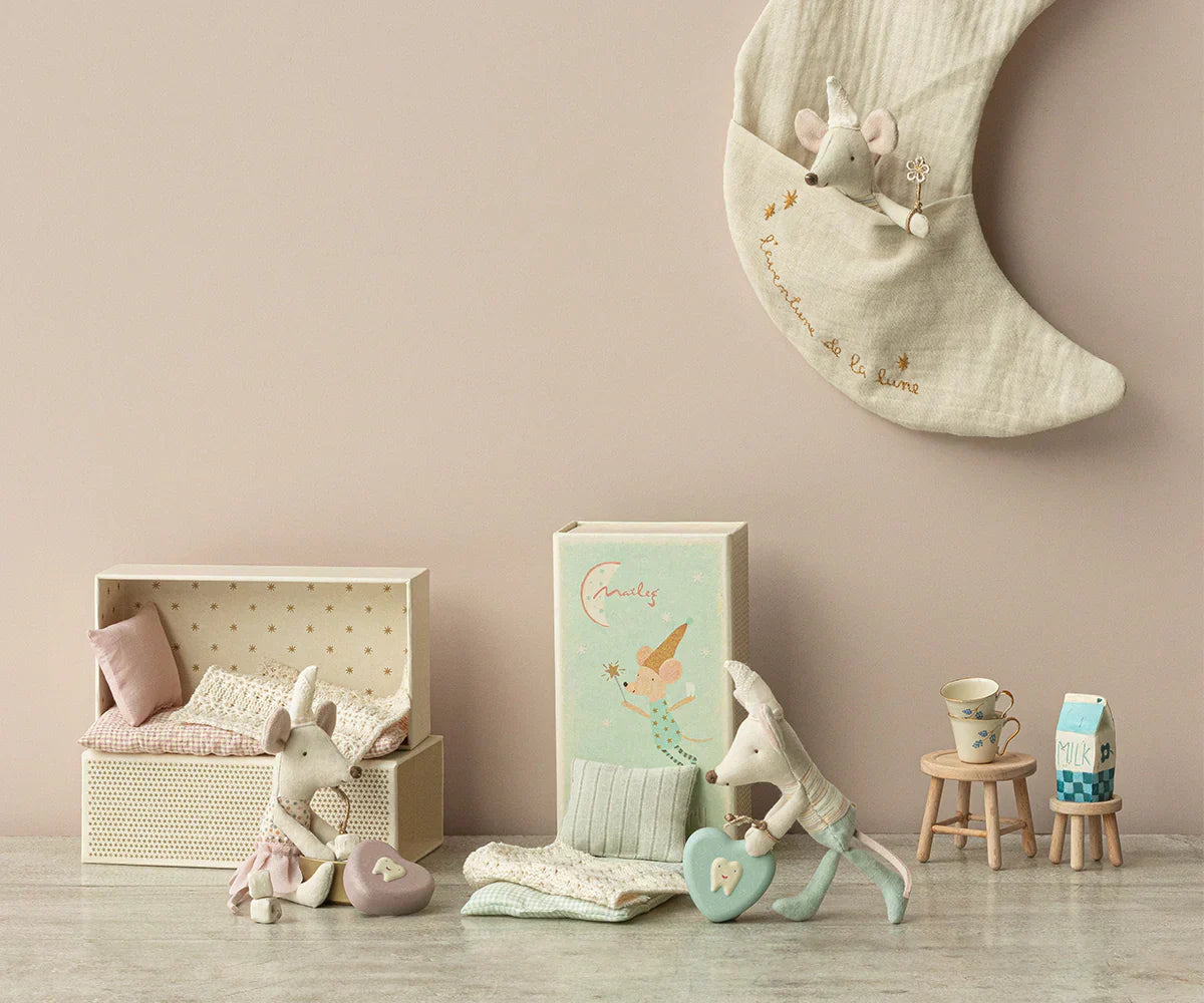 Maileg Tooth Fairy Mouse, Little Sister In Matchbox - Caitly