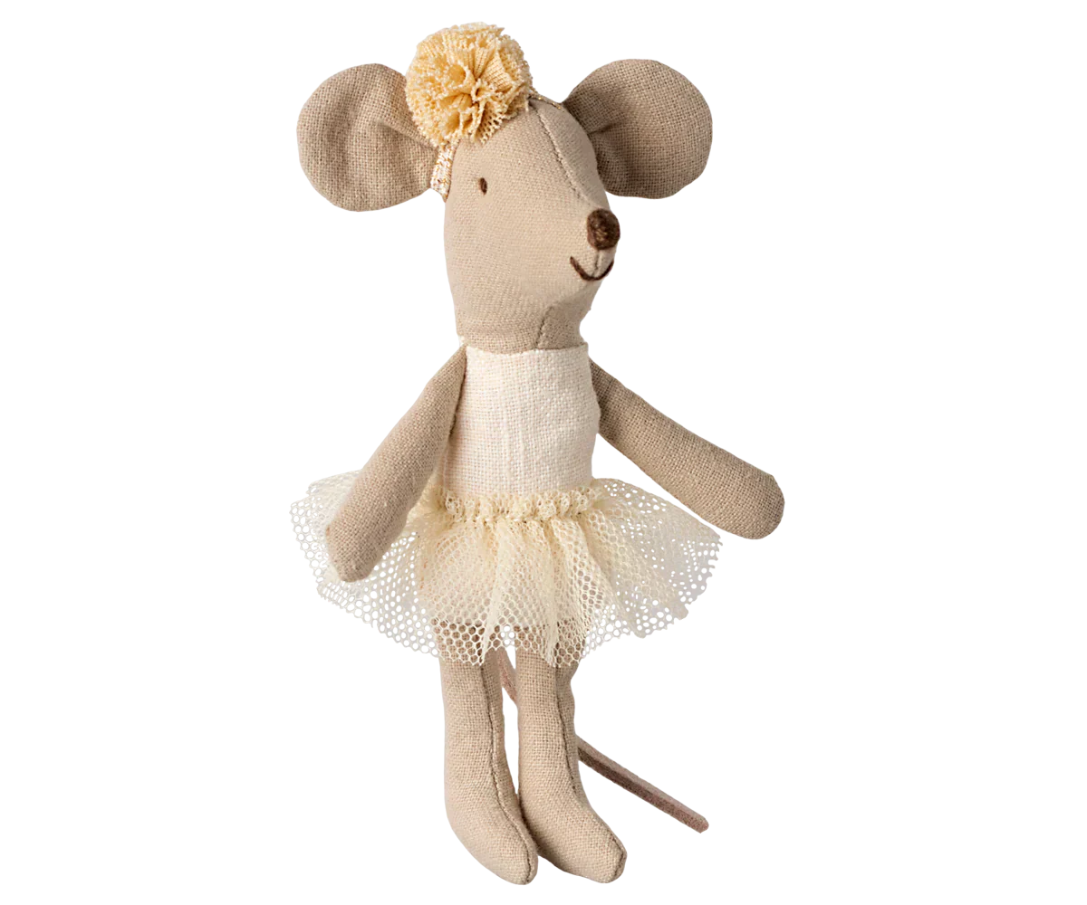 Maileg Ballerina Mouse, Little Sister - Off White - Caitly