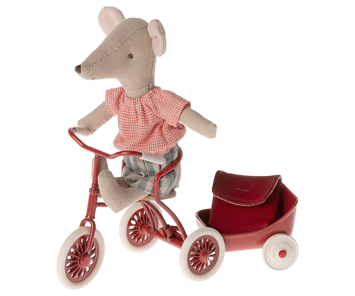 Maileg Tricycle Mouse Big Sister Red - Caitly
