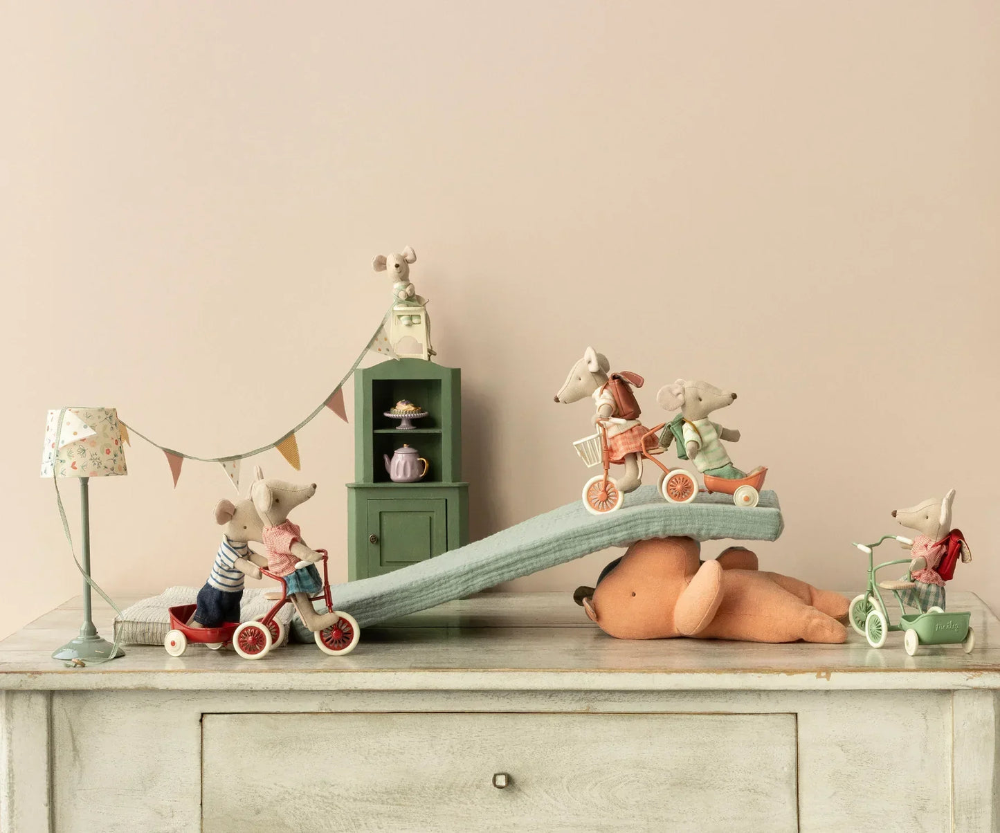 Maileg Tricycle Mouse Big Sister Red - Caitly