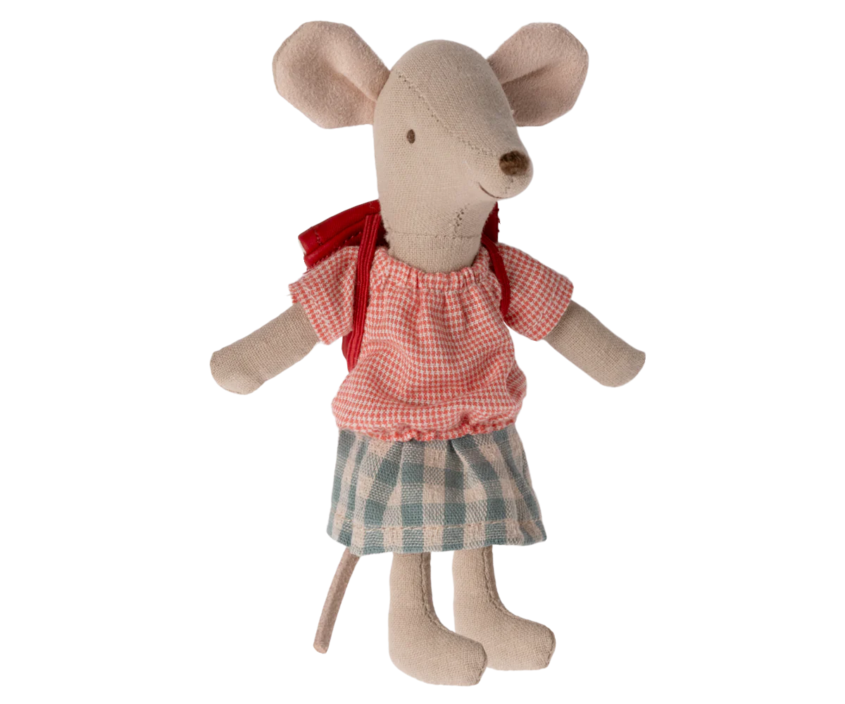 Maileg Tricycle Mouse Big Sister Red - Caitly