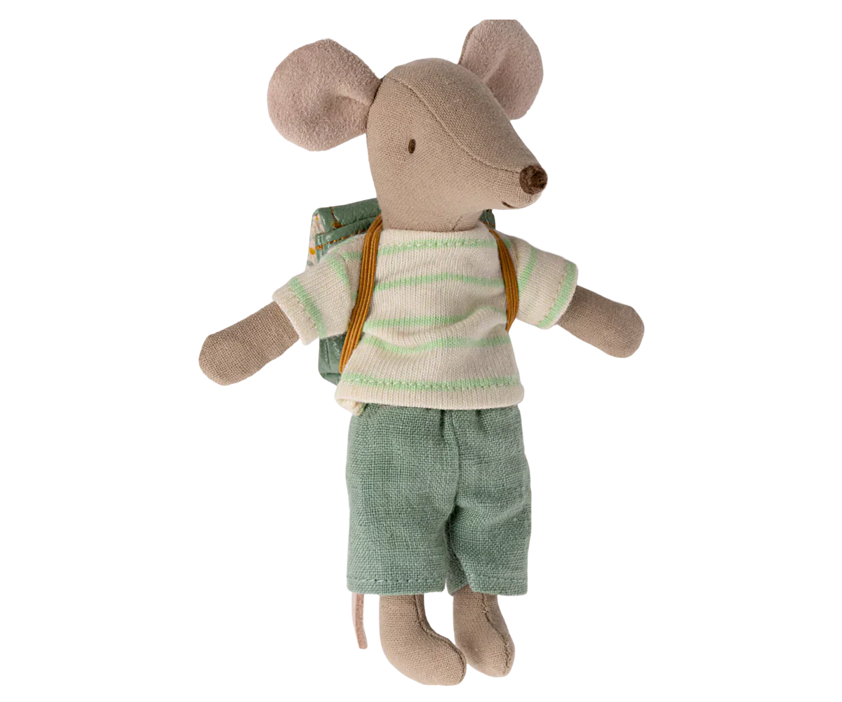Maileg Tricycle Mouse Big Brother, Mint - Caitly