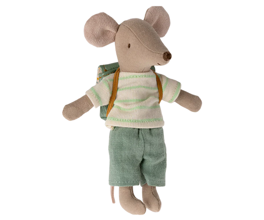 Maileg Tricycle Mouse Big Brother, Mint - Caitly