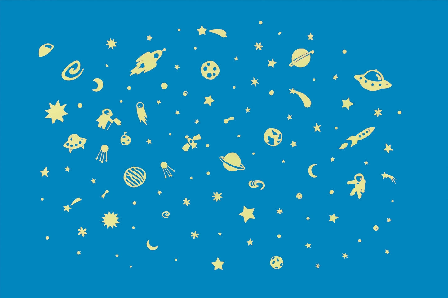 Space Adventure Series Glow in the Dark Wall Stickers - Caitly