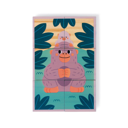 6 Animal Wooden Blocks - Caitly