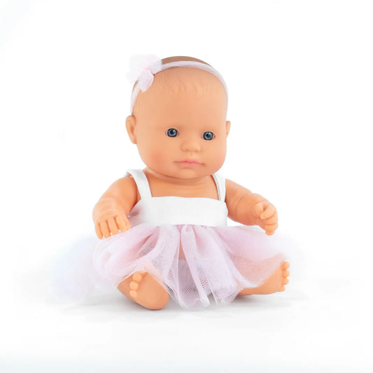 Miniland Baby Doll Caucasian Girl 8 1/4'' - Caitly