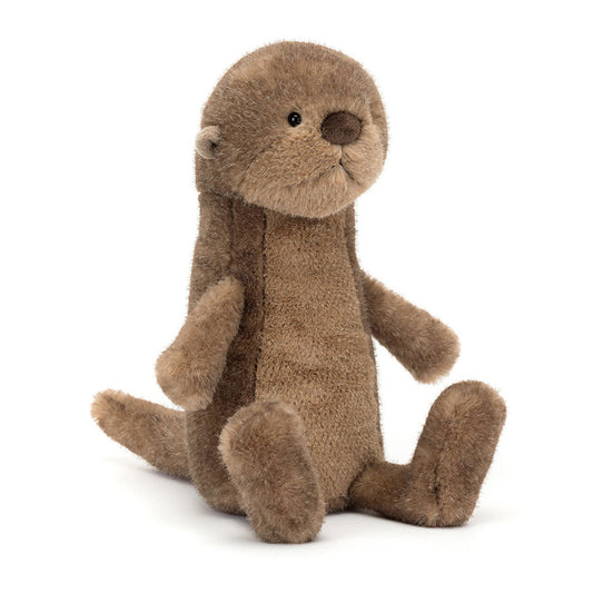 Soft Jellycat Brooke Otter plush toy from the Play collection, featuring a cute, cuddly design with detailed otter features.