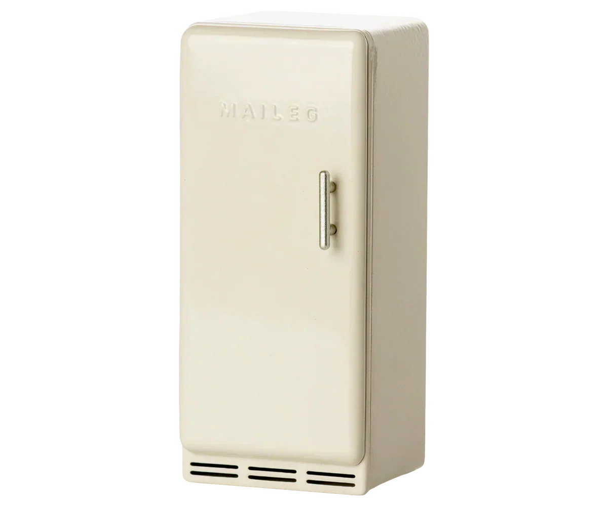 Maileg Metal Fridge, Mouse - Off white - Caitly