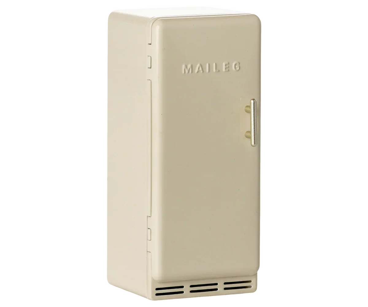 Maileg Metal Fridge, Mouse - Off white - Caitly