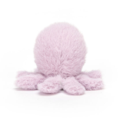 Fluffy jelly octopus plush toy by Jellycat, featuring soft tentacles and a smiling face, perfect for playtime.