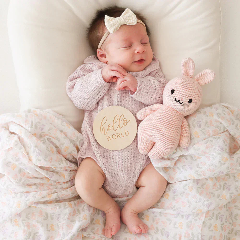 Cuddle + Kind Baby Rabbit Powder Pink - Caitly