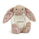 Blossom Beige Bunny 'Petal' with Personalised Cream Jumper - Caitly