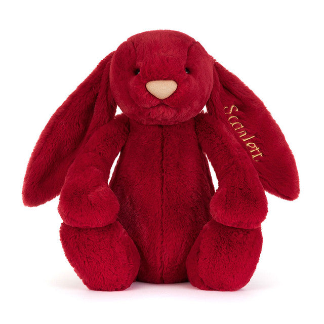 Personalised Bashful Luxe Bunny Scarlett Huge - Caitly