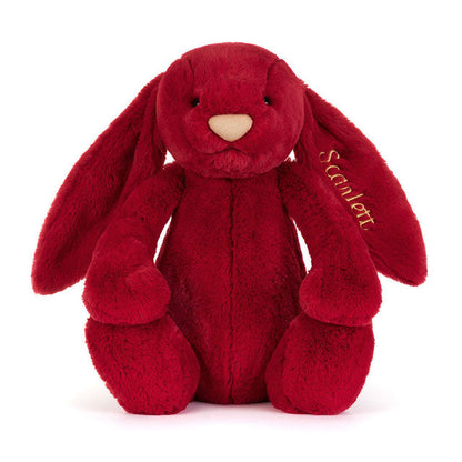 Personalised Bashful Luxe Bunny Scarlett Huge - Caitly