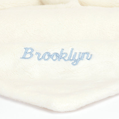 Personalised Bashful Black & Cream Puppy Soother - Caitly