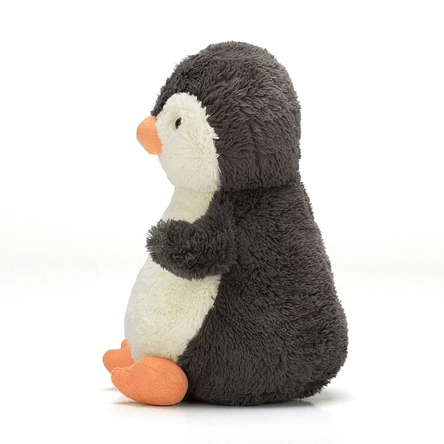 Small Jellycat Peanut Penguin plush toy with a soft, cuddly body and adorable penguin features.