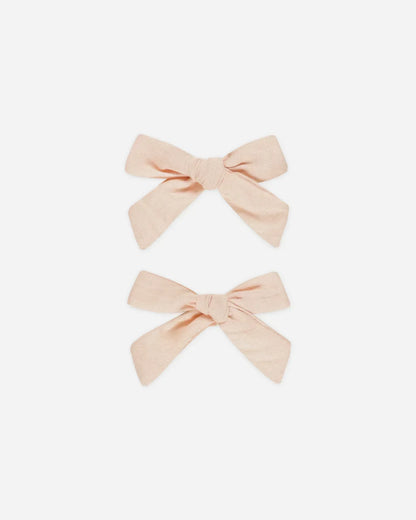 Rylee + Cru Bows, Set of 2 || Shell - Caitly