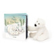 The Playful Polar Bears Book and Perry Polar Bear Small - Caitly