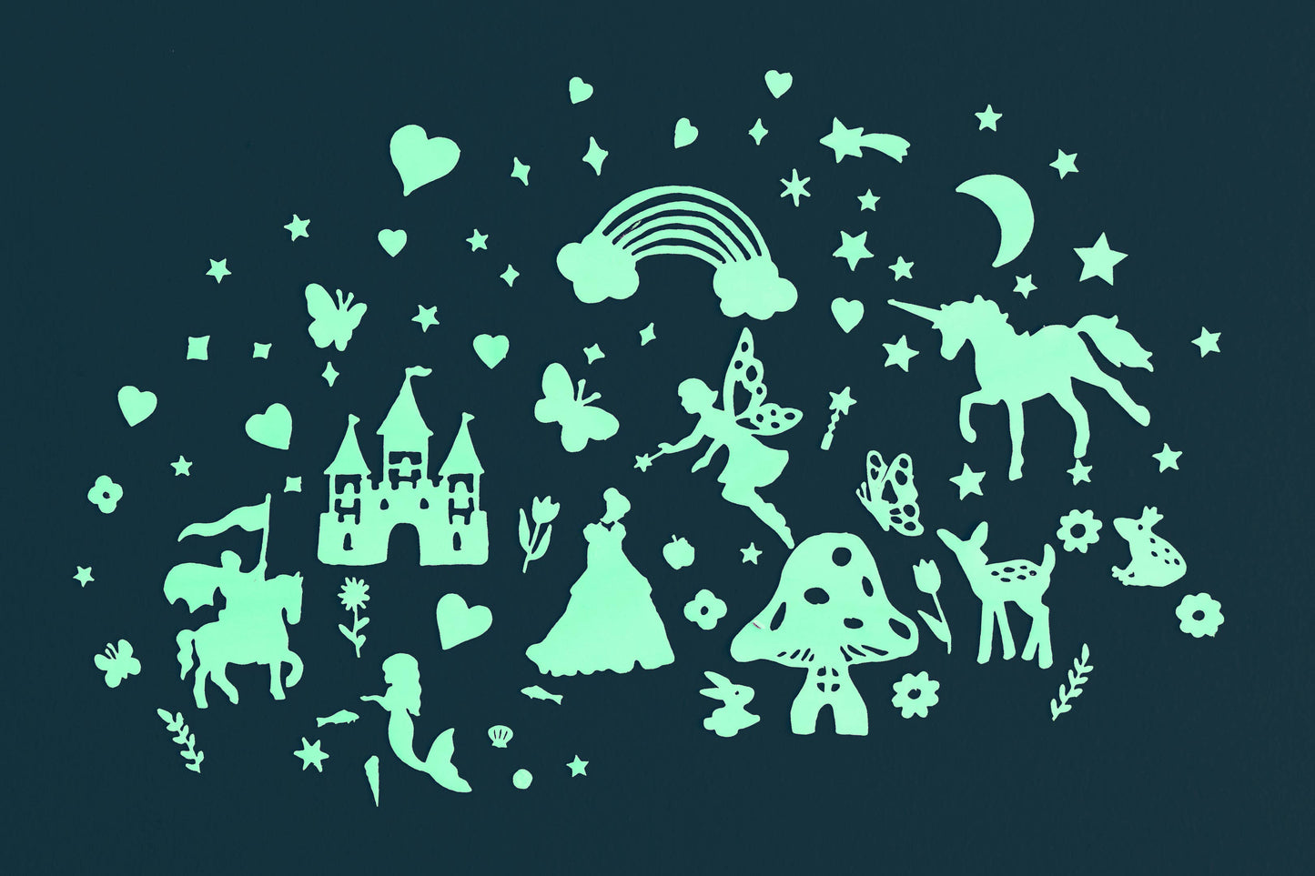 Fairy Tales Glow in the Dark Wall Stickers - Caitly