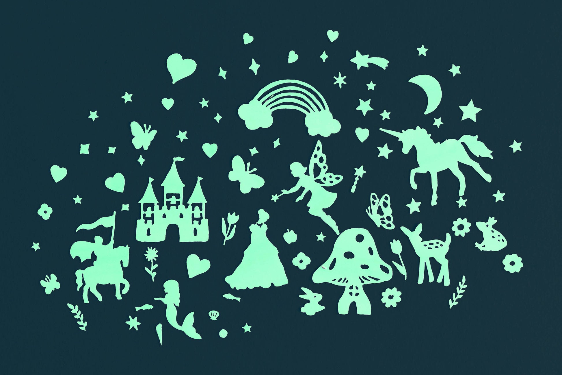 Fairy Tales Glow in the Dark Wall Stickers - Caitly