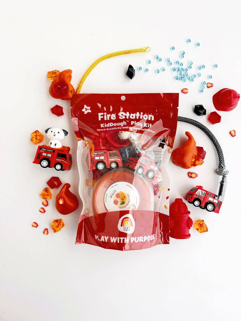 Fire Station (Cherry Mango) KidDough Play Kit - Caitly