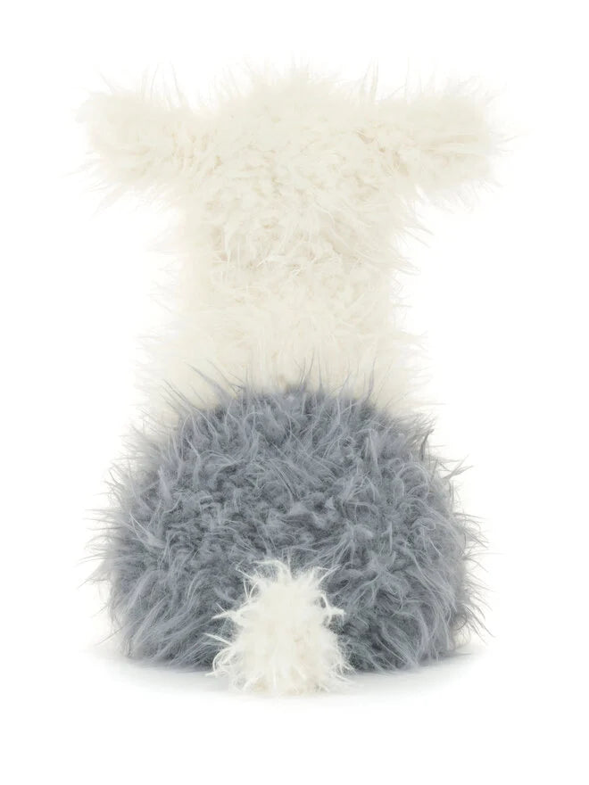 Jellycat Ewert Sheepdog plush toy with soft, fluffy fur and friendly face, perfect for cuddling and play.