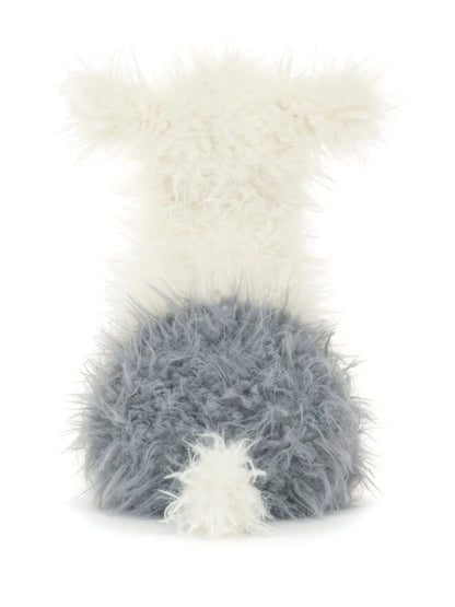 Jellycat Ewert Sheepdog plush toy with soft, fluffy fur and friendly face, perfect for cuddling and play.