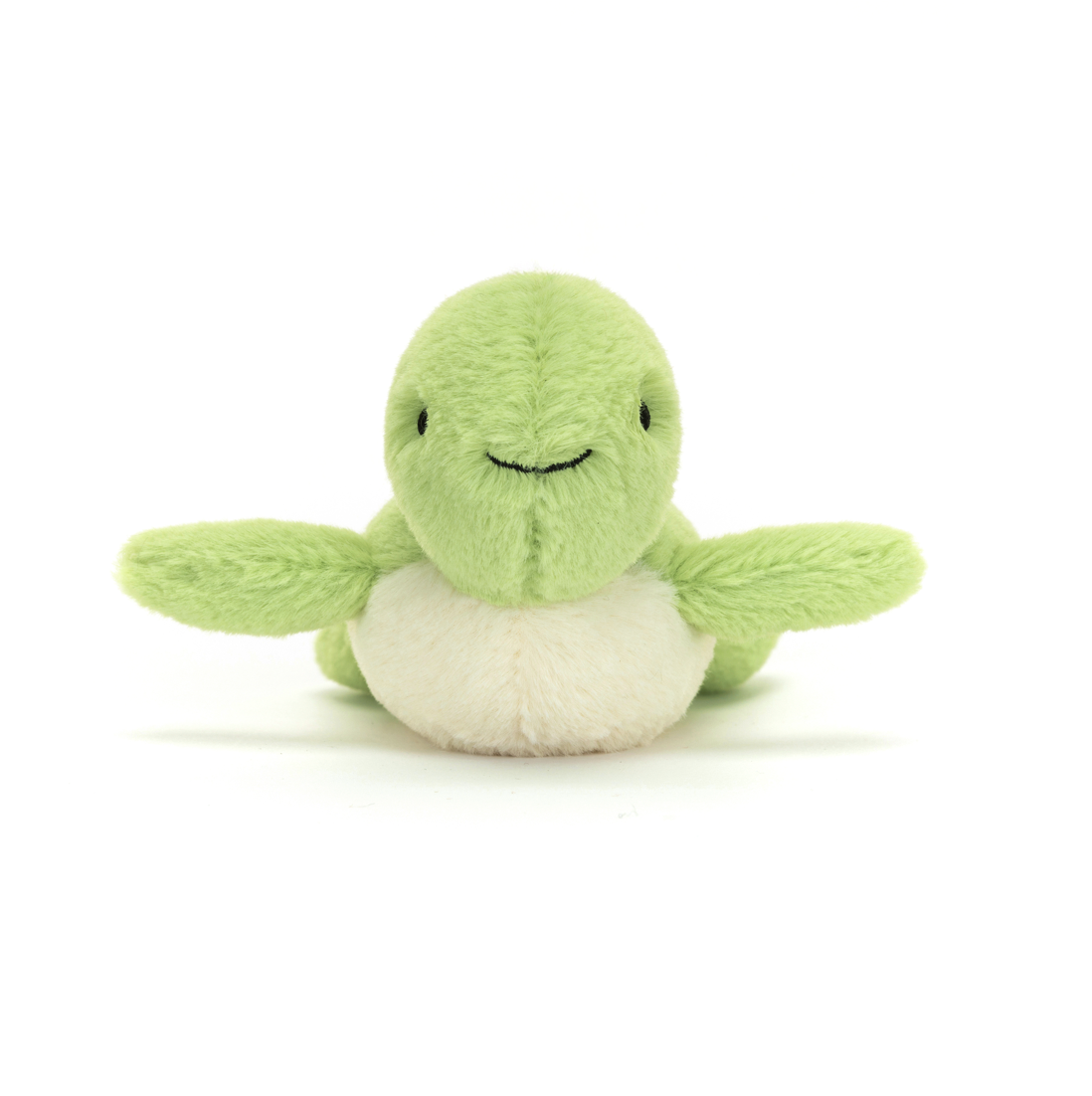 Soft Jellycat Fluffy Turtle plush toy with a gentle, textured shell and cuddly features, perfect for children.