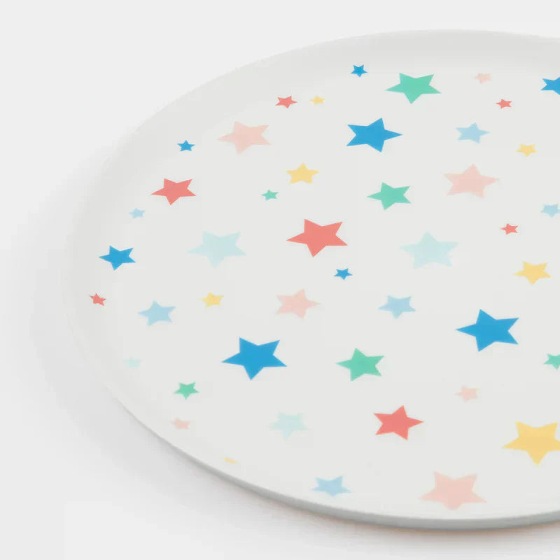 Meri Meri Star Pattern Reusable Large Plates - Caitly