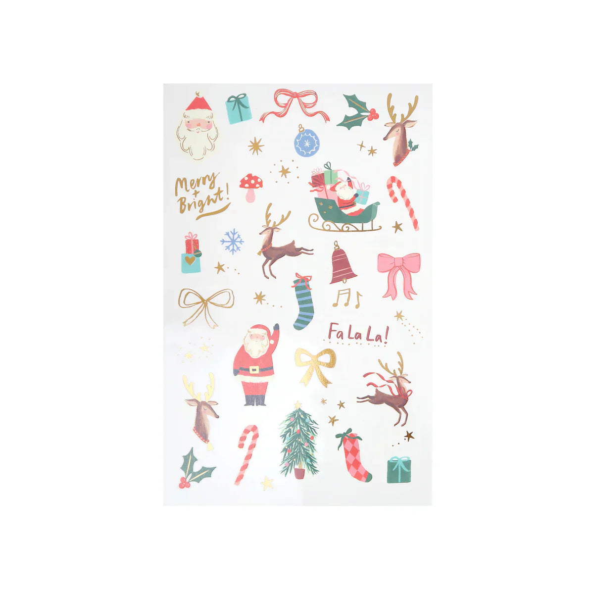 Meri Meri Christmas Mixed Icon Temporary Tattoos - Caitly