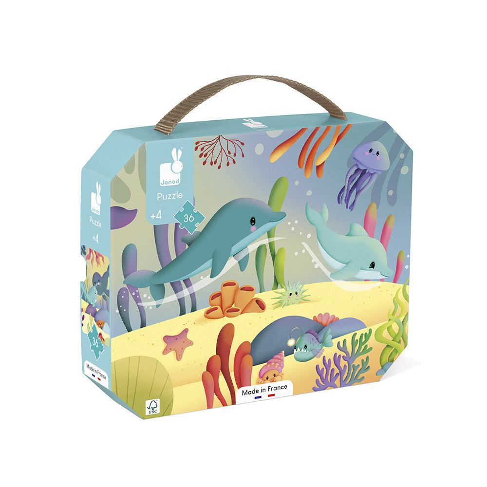 Janod Sea Animals Frieze Puzzle 36 Pieces