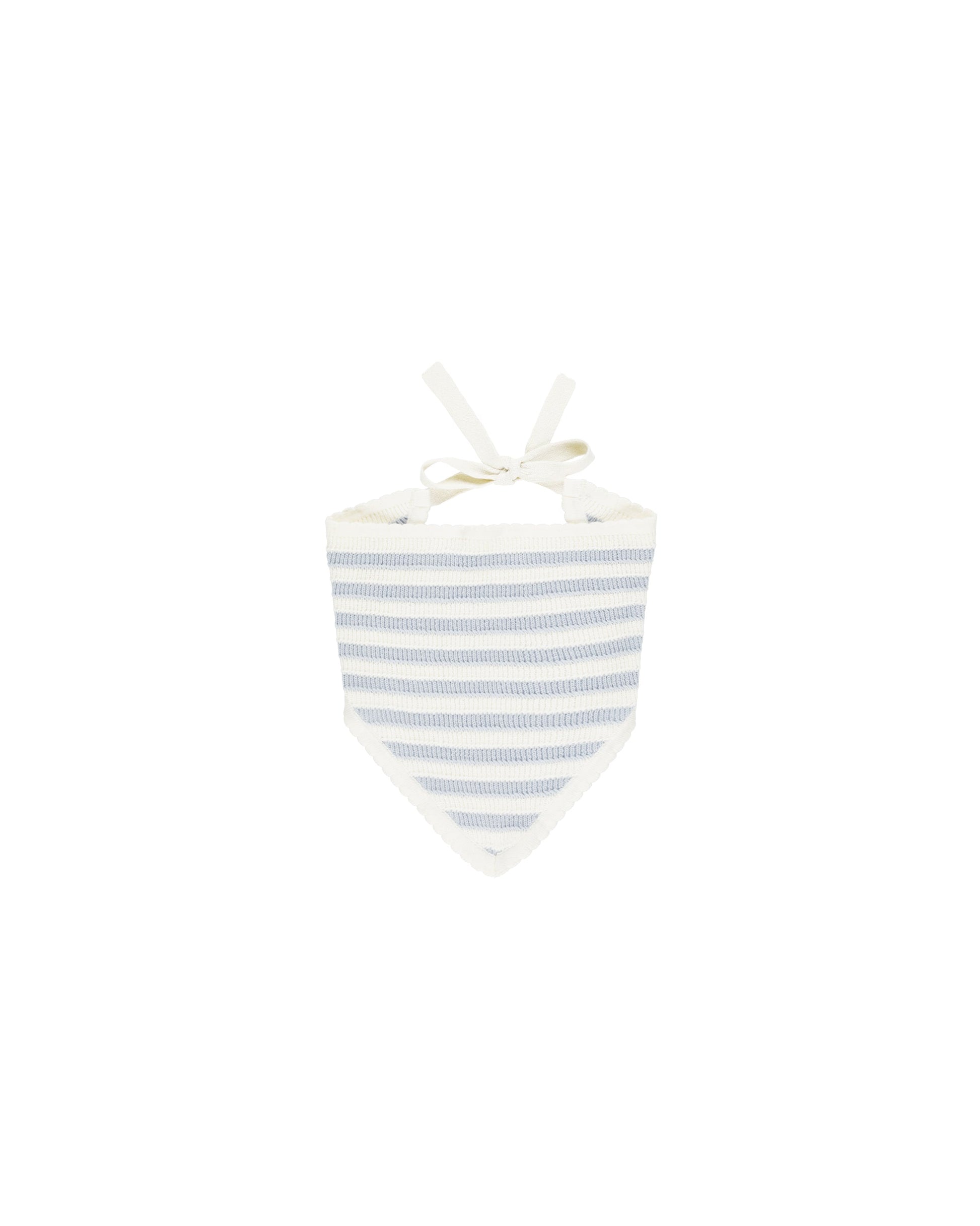 Rylee + Cru Crochet Scarf Headband || Light Blue Stripe - Caitly
